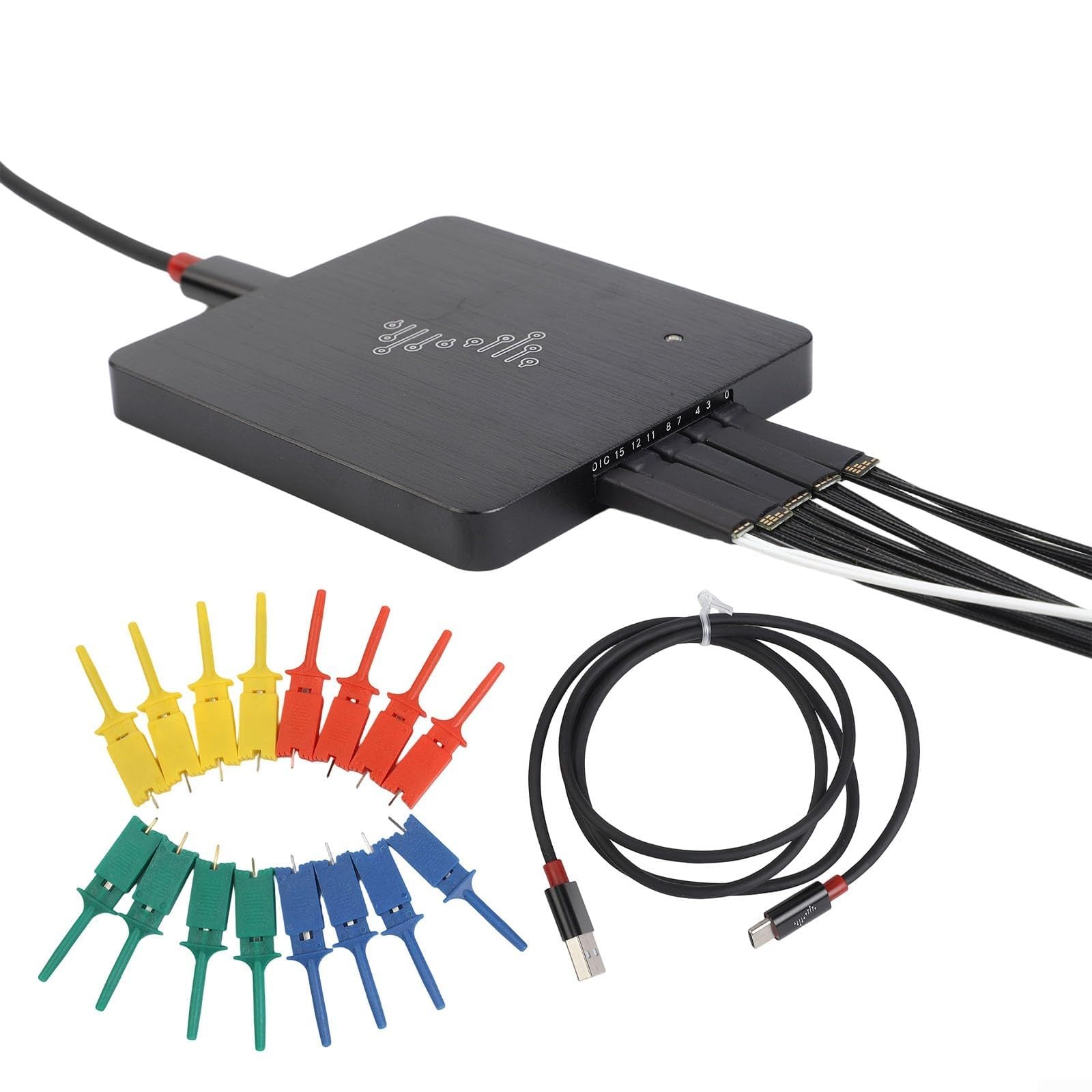 USB Logic Analyzer mit 16 Kanälen, 400MHz Abtastrate, für verschiedene Betriebssysteme und Protokolle