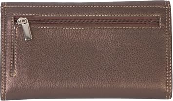 Tosca Womens Clutch Wallet Organizer - Metallic Brown