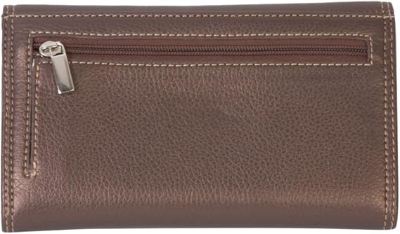 Tosca Womens Clutch Wallet Organizer - Metallic Brown