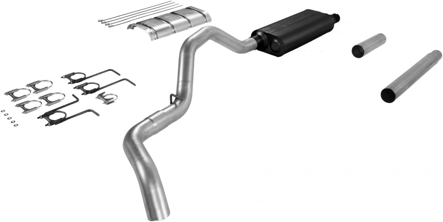 Flowmaster 17198 Force II Cat-Back Exhaust Kit 3 Inch Aluminized Steel Compatible with 1987-1993 Ford F-250/F-350 trucks with 7.5L engine and a 2.50 Inch catalytic converter