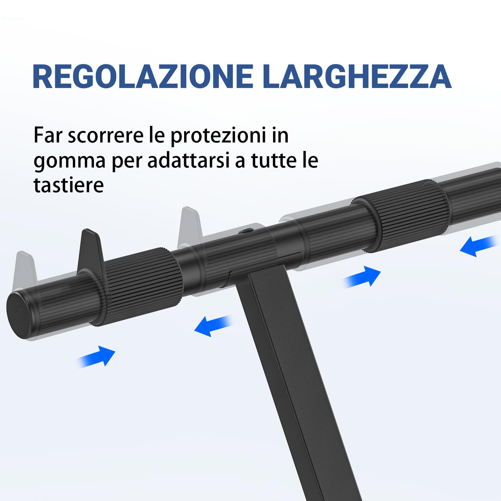 GLEAM Supporto per Tastiera - Supporto per Pianoforte Digitale (Portata: 45 kg)