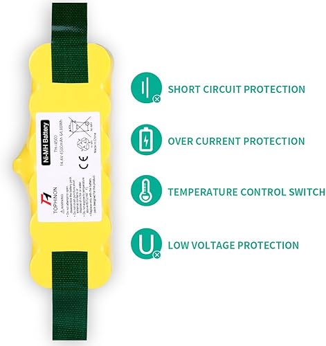 Miniatura 4 de Tophinon 14.4V 4500mAh Ni-MH Battery for iRobot Roomba 500 510 520 530 532 535 540 545 550 552 555 560 562 570 580 581 582 585 595 600 610 620 630