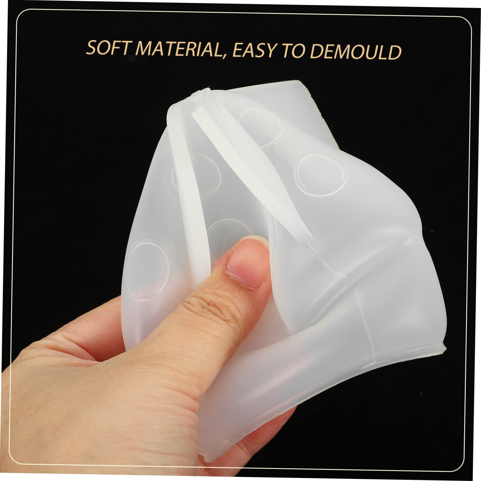 EXCEART Stampo in Silicone a Forma di Fungo, 6 Pezzi, Facile da Sformare, Riutilizzabile, per Creazioni Fai da Te e Decorazioni in Resina Epossidica