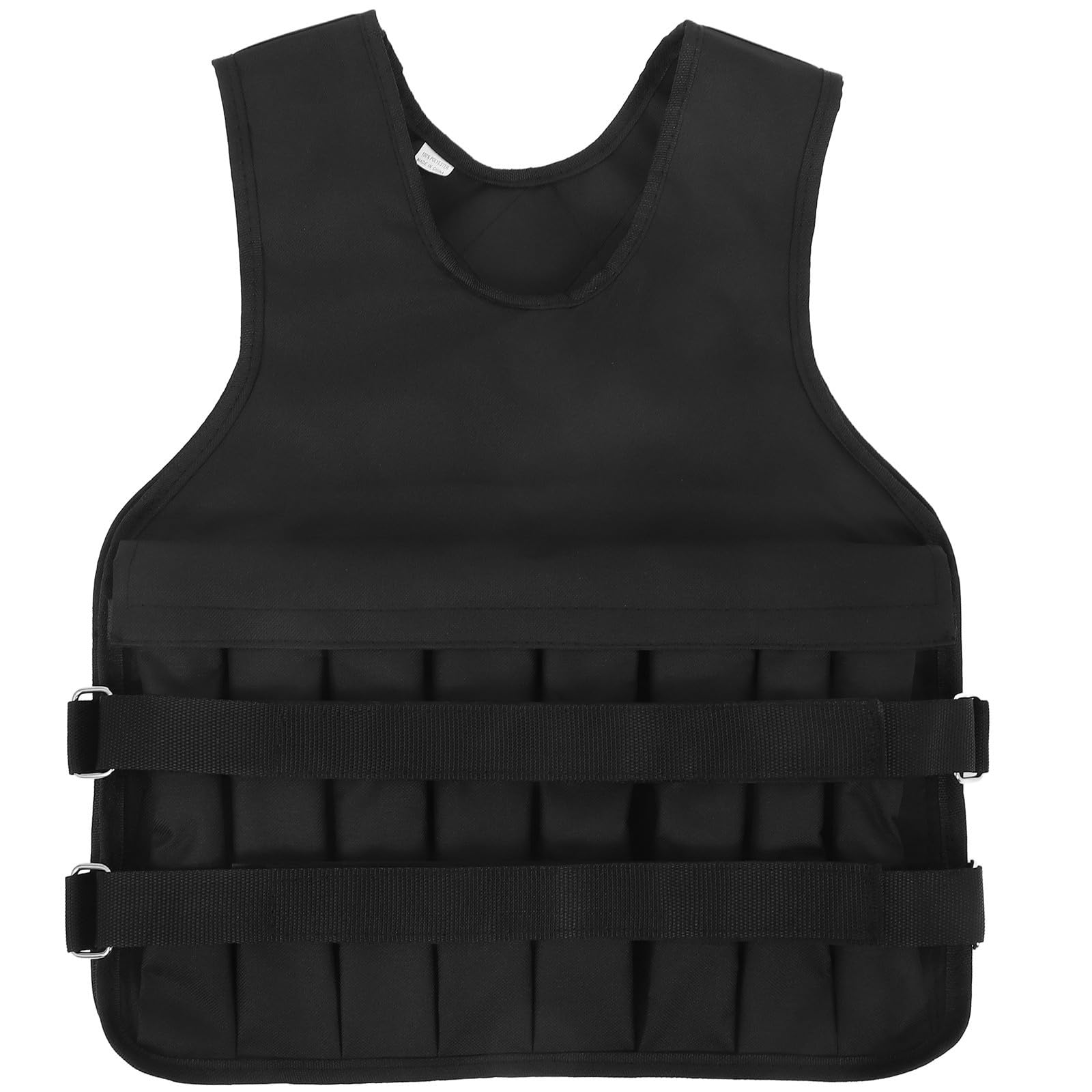 Verstellbare mit Gewichtsweste Gewicht Oxford aus Fitness Stoff Atmungsaktive Trainingsweste in Schwarz für Herren für Sport und Lauftraining