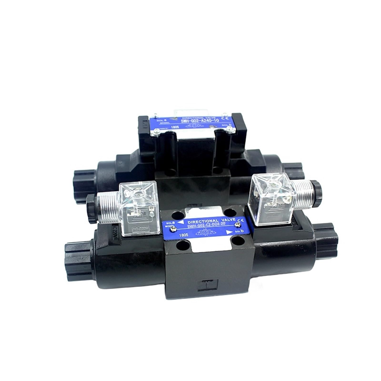 Distributeur hydraulique SWH-G02 à solénoïde pour contrôle de débit stable