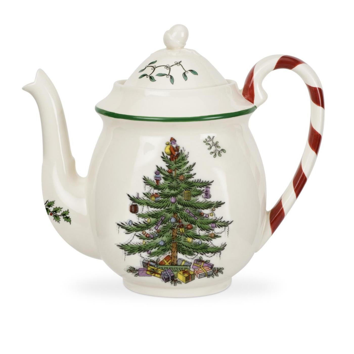 Amazon | Spode Christmas Tree Candy Cane Teapot | Spode
