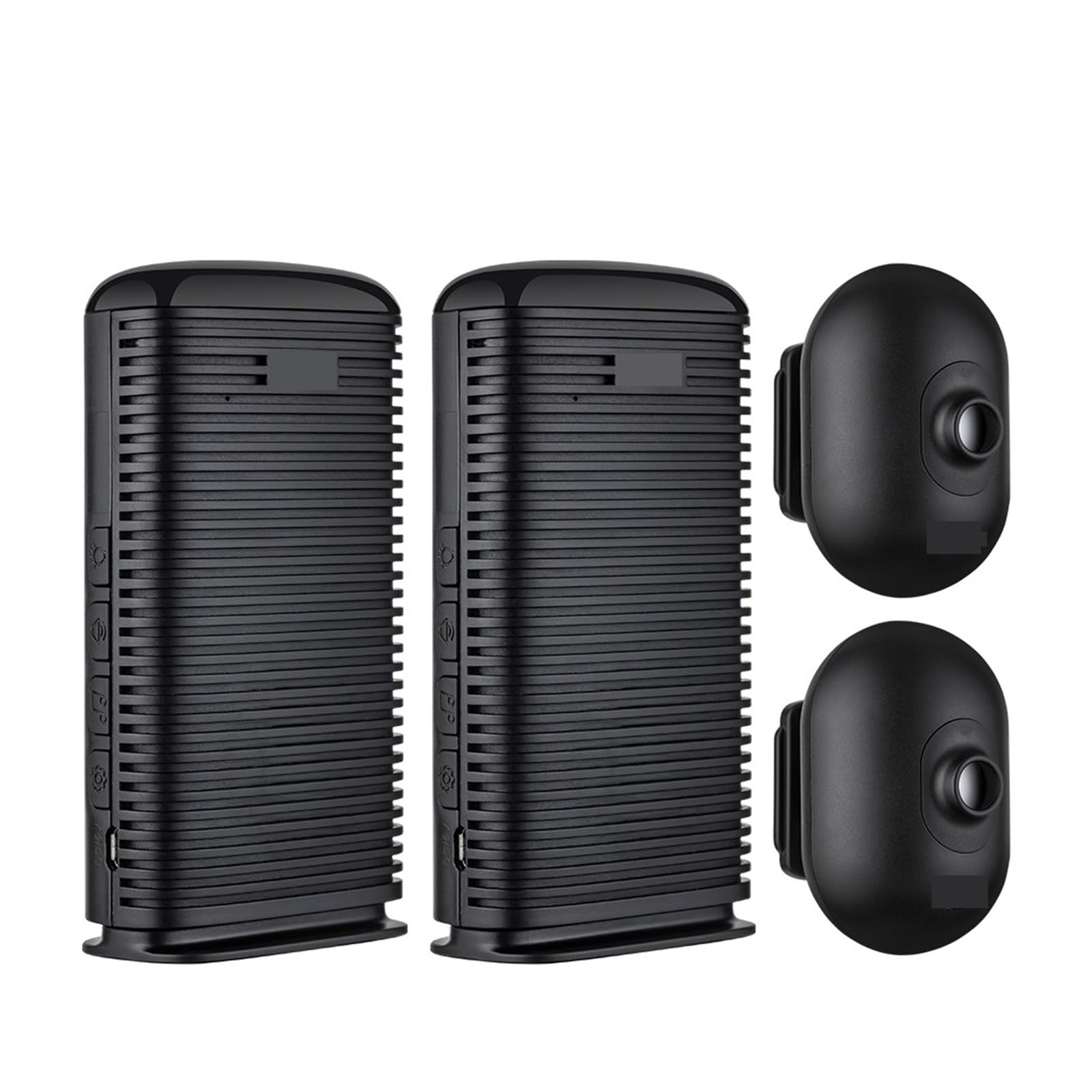 Sistemas Seguridad Hogar Alarma de Seguridad inalámbrica for el hogar al Aire Libre Impermeable PIR Detector Movimiento infrarrojo Entrada Garaje vehículo Alarma antirrobo(Driveway Alarm Kit3)