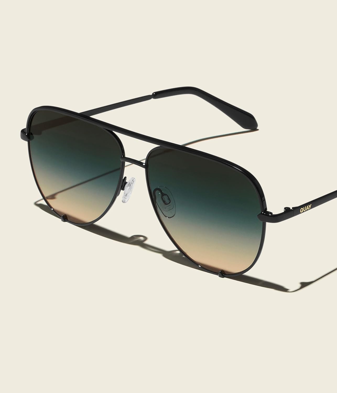 QUAY womens High Key Extra Large Aviator Sunglasses - Image 6