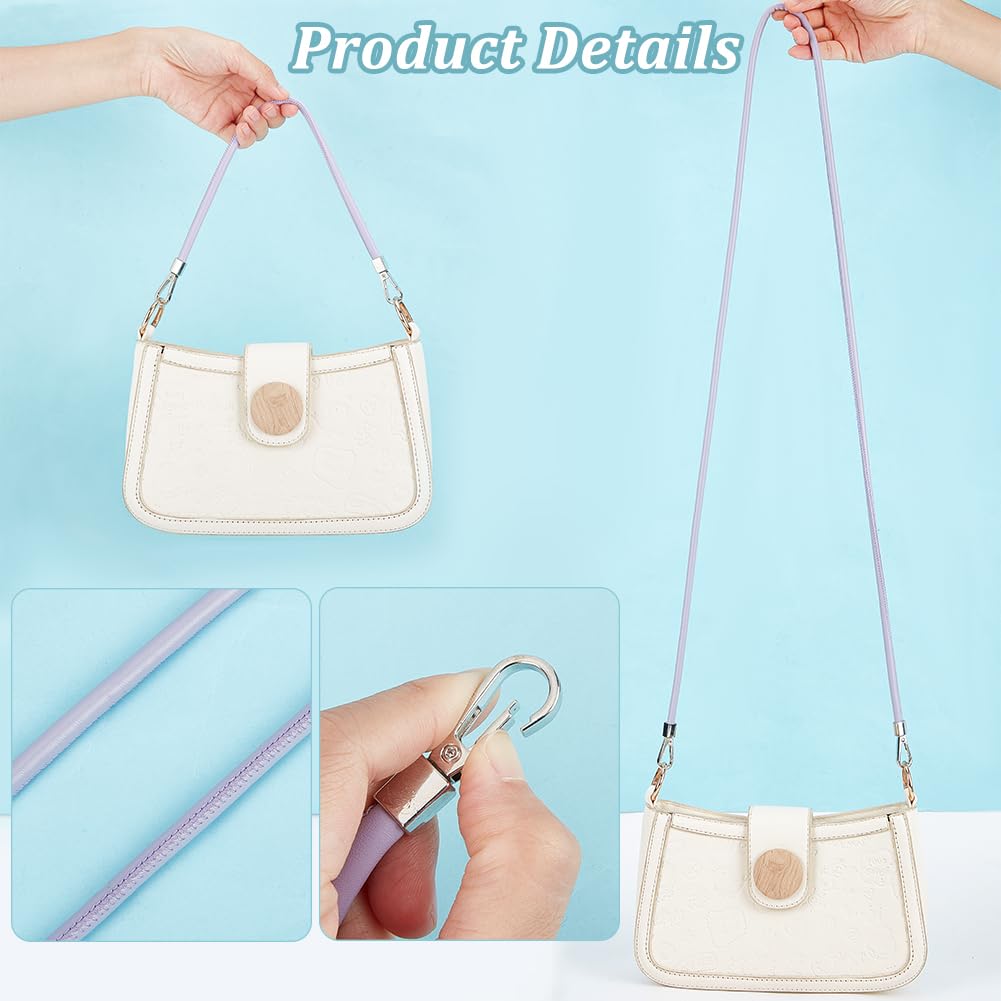 WADORN Sostituzione delle Cinghie della Borsa in Pelle PU, 41.4 cm Borsa A Tracolla Larghezza 2.7 cm Tote Borsa A Secchiello Manico Superiore con Chiusura per Borsetta Fai-da-Te Accessori, Nero