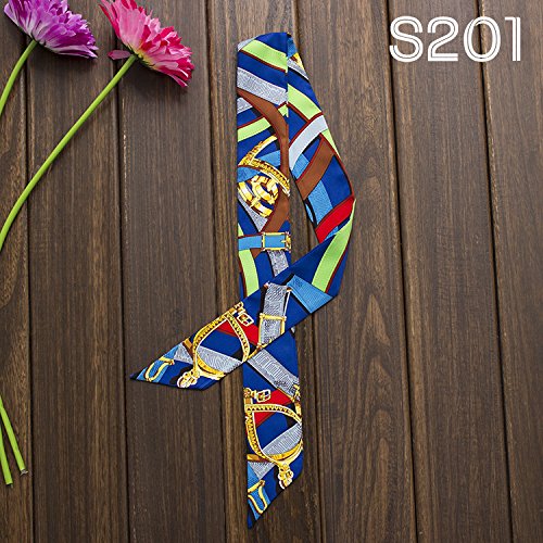 coolgoes Colorful accesorio para el pelo hairband cinta de bolso colorido pañuelo de seda S201