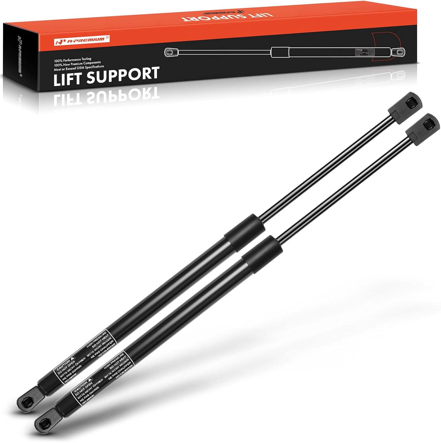 A-Premium Front Hood Bonnet Lift Supports Shock Struts Compatible with Select Chevrolet Models - Impala 2006-2013, Impala Limited 2014-2016, Monte Carlo 2006-2007, Extended Length 21.10"(2PC Set)