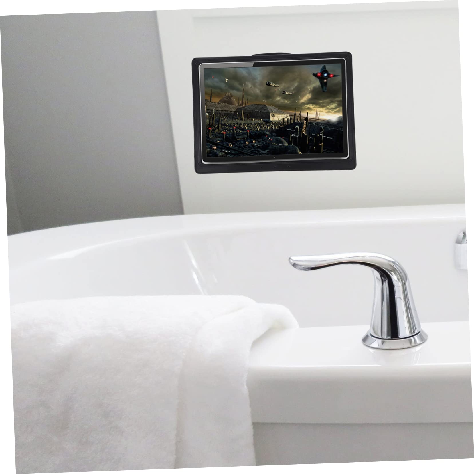 SHINEOFI Supporto Per Telefono Da Doccia Custodia Per Tablet Da Bagno Design Anti-foratura Guarnizione Protettiva Touch Screen Flessibile