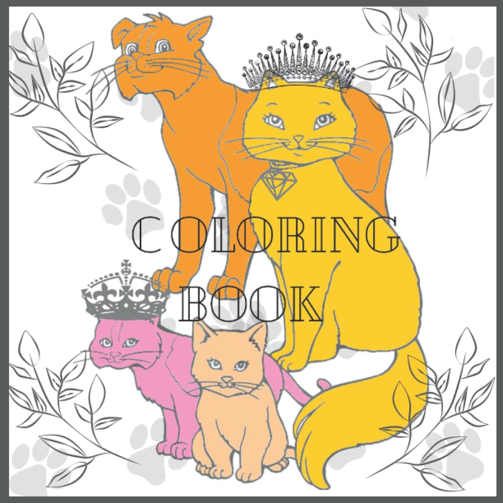 Livre de coloriage chat mignon un cadeau parfait d'anniversaire enfant