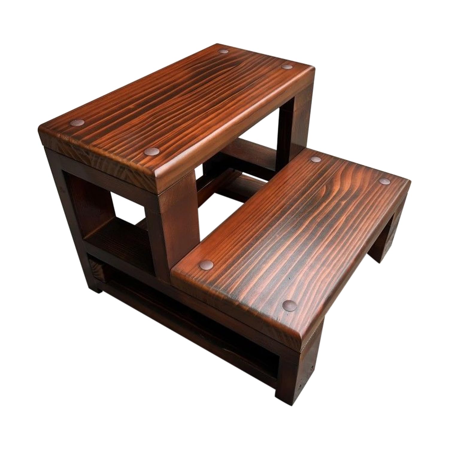 Amazon｜踏み台 木製 2段 幅40/50/60/80CM 天然木 ステップスツール