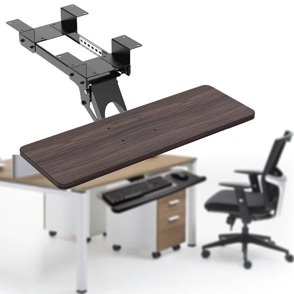 デスク下キーボードトレイ 引き出し式キーボード&マウス Amazon | BONTEC デスク下 キーボードトレイ 引き出し式