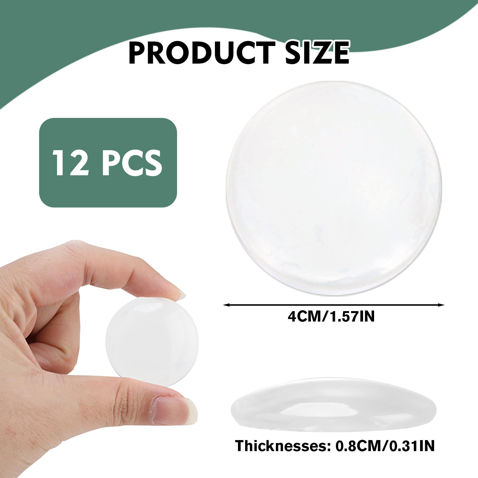 Fermaporta In Silicone Trasparente - 6 Pezzi Paracolpi Per Porte, Muri E Mobili - Foto 12