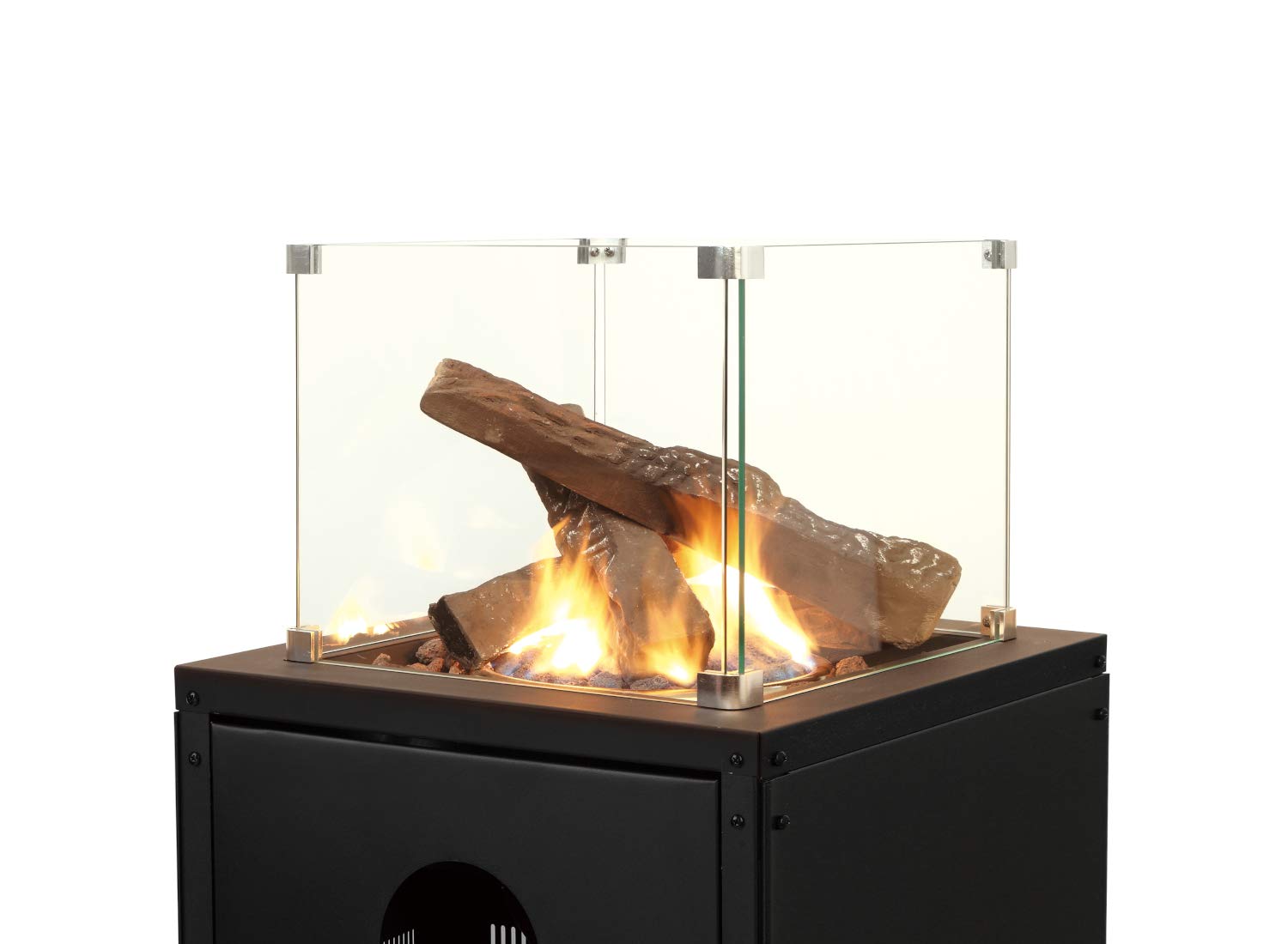 APANA - 4er-Set Keramikholz Dekoholz Gaskamin Holzscheite Naturgetreu Holz Holzoptik