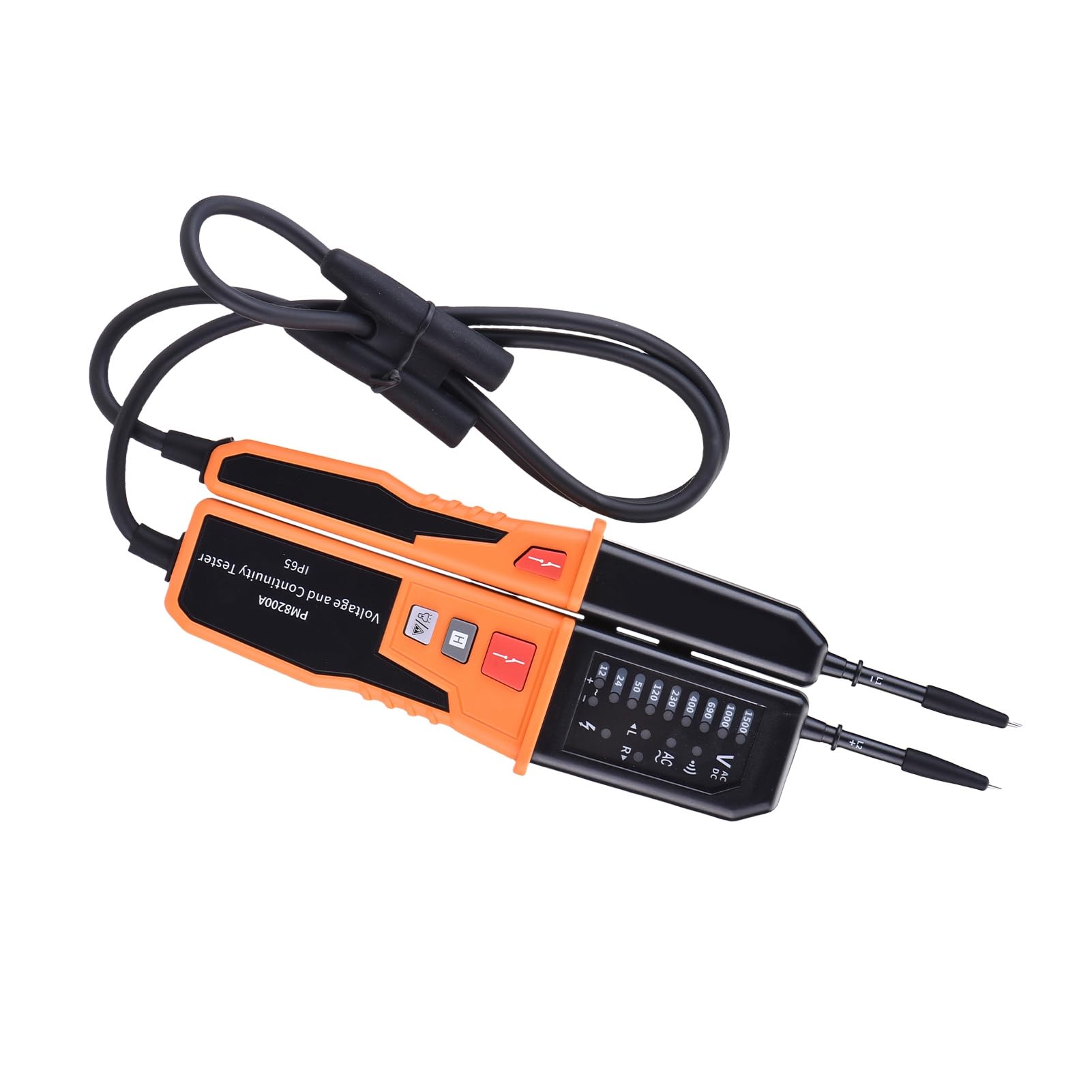 Demeras Probador de Voltaje Detector de Voltaje CA CC Multifuncional con Clasificación IP65 para Electricistas y Uso Doméstico 2 Unidades