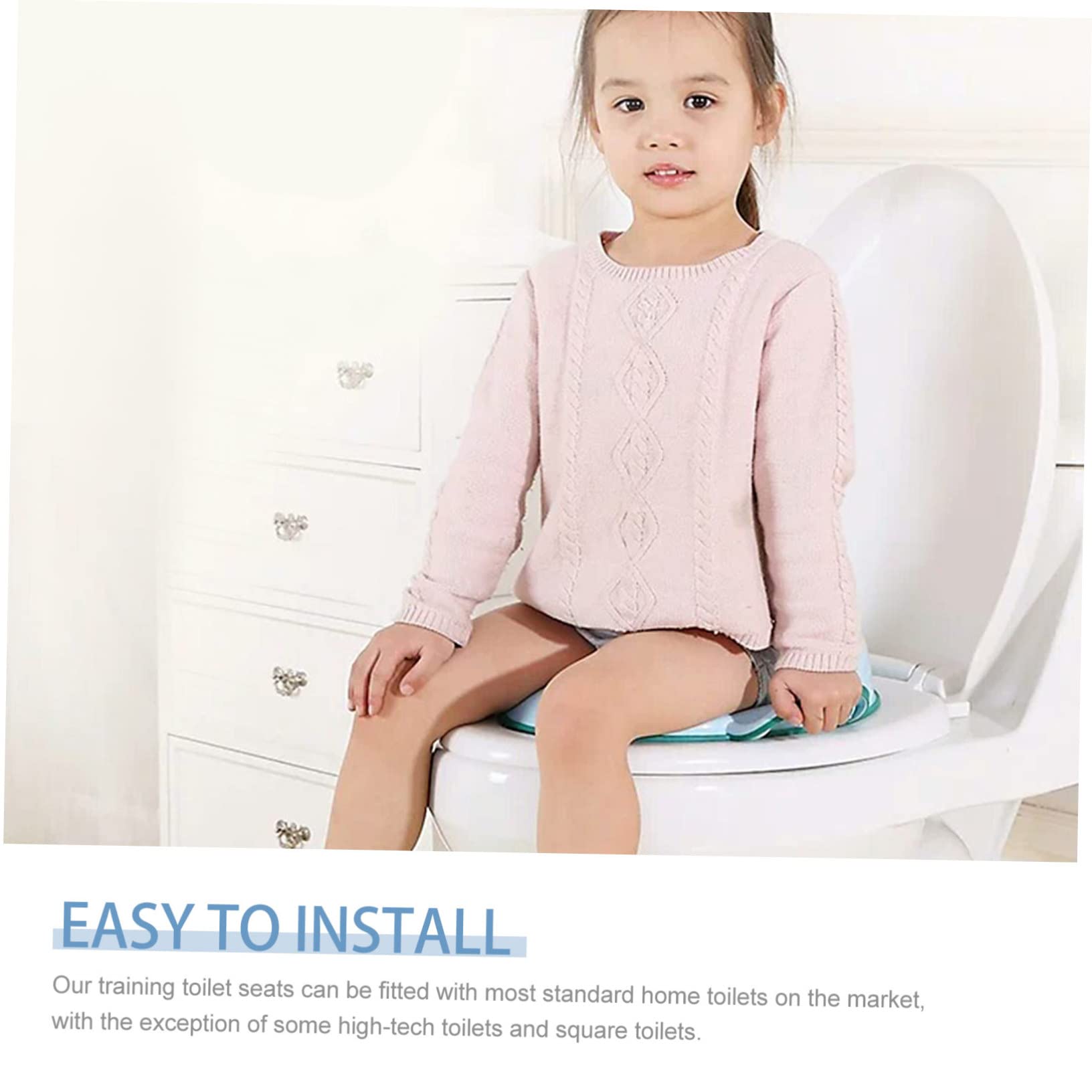 LIFKOME 1Set Sedili Per Allenamento Per Manici Sicuri e Antiscivolo Riduttore Per Wc Facile Installare e Compatibile Con Maggior Dei Water