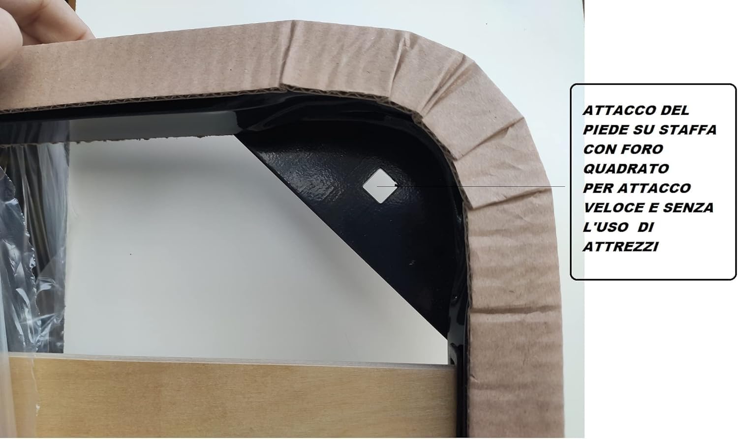 Reti D'Amora Rete Letto Singolo 80x190 con Doghe larghe in Legno, Rete Ortopedica con Struttura in Ferro e Piedi Smontabili, Robusta - Per Tutti i Materassi, Made in Italy (120x200 con 2 rinforzi)