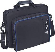 TASLAR Carrying Case Travel Storage Carry Case Protective Shoulder Hand Bag Portable System Console Accessories Compatible with PS4 PlayStation 4 (Black)