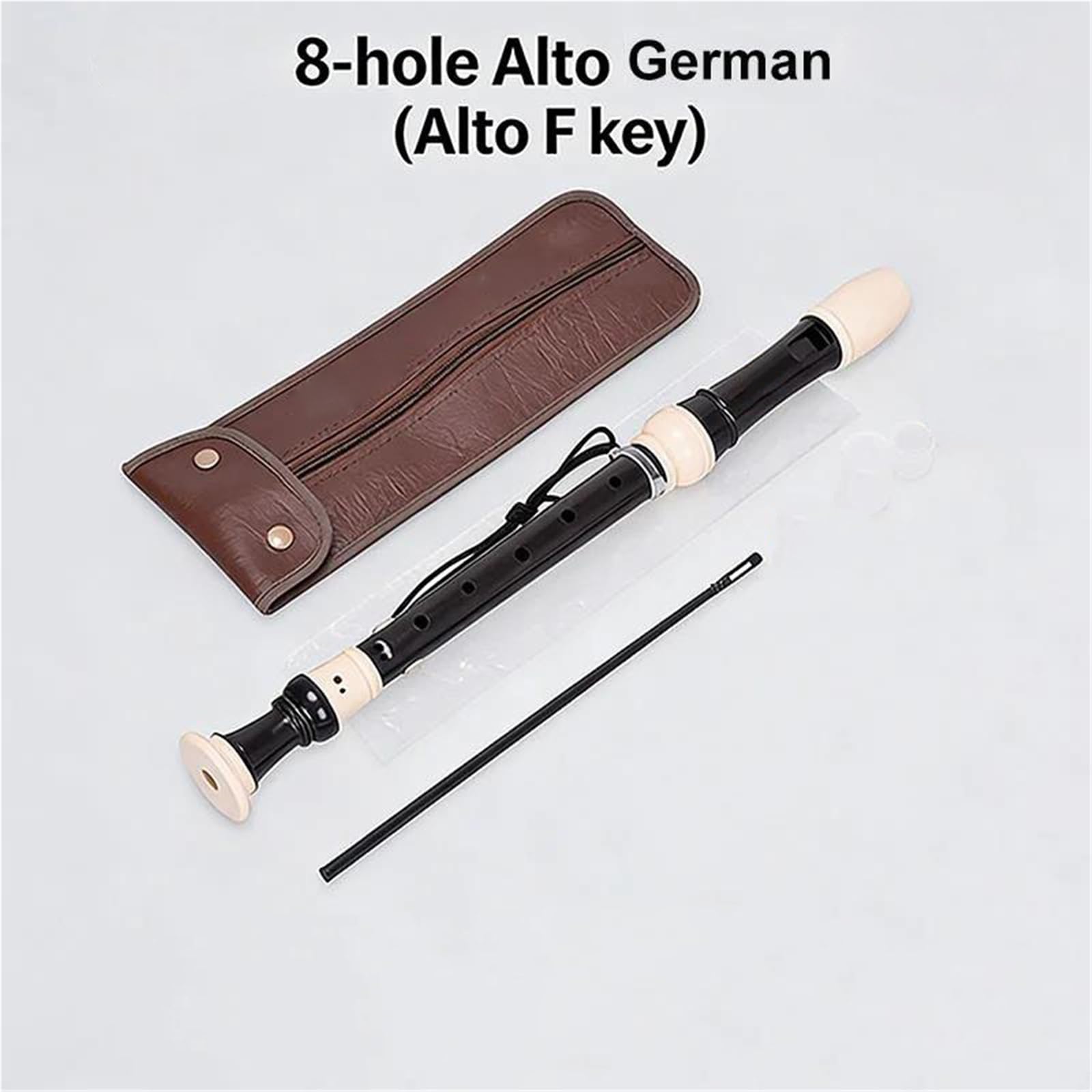 Blockflöte Musikinstrumente 8-Loch Altblockflöte F-Taste Vertikales Germanisches Englisch