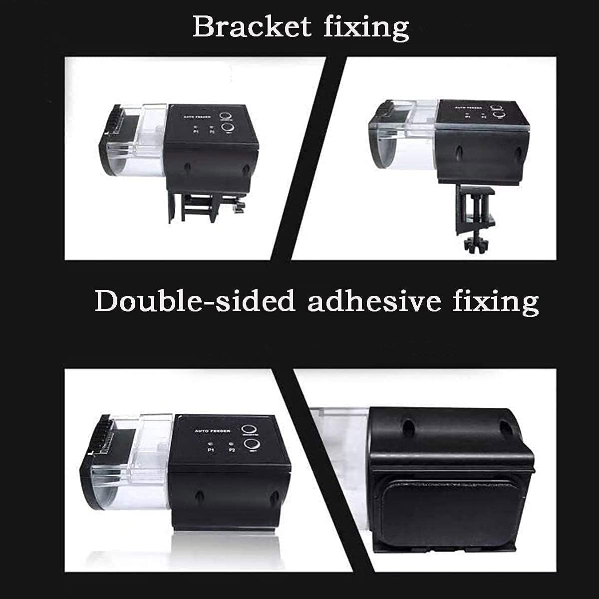 Liusj JUnst Fish Feeder Automatic Fish Feeder,Aquarium Automatic Fish Feeder,Auto Fish Food Dispenser for Fish Tank Pond Holiday