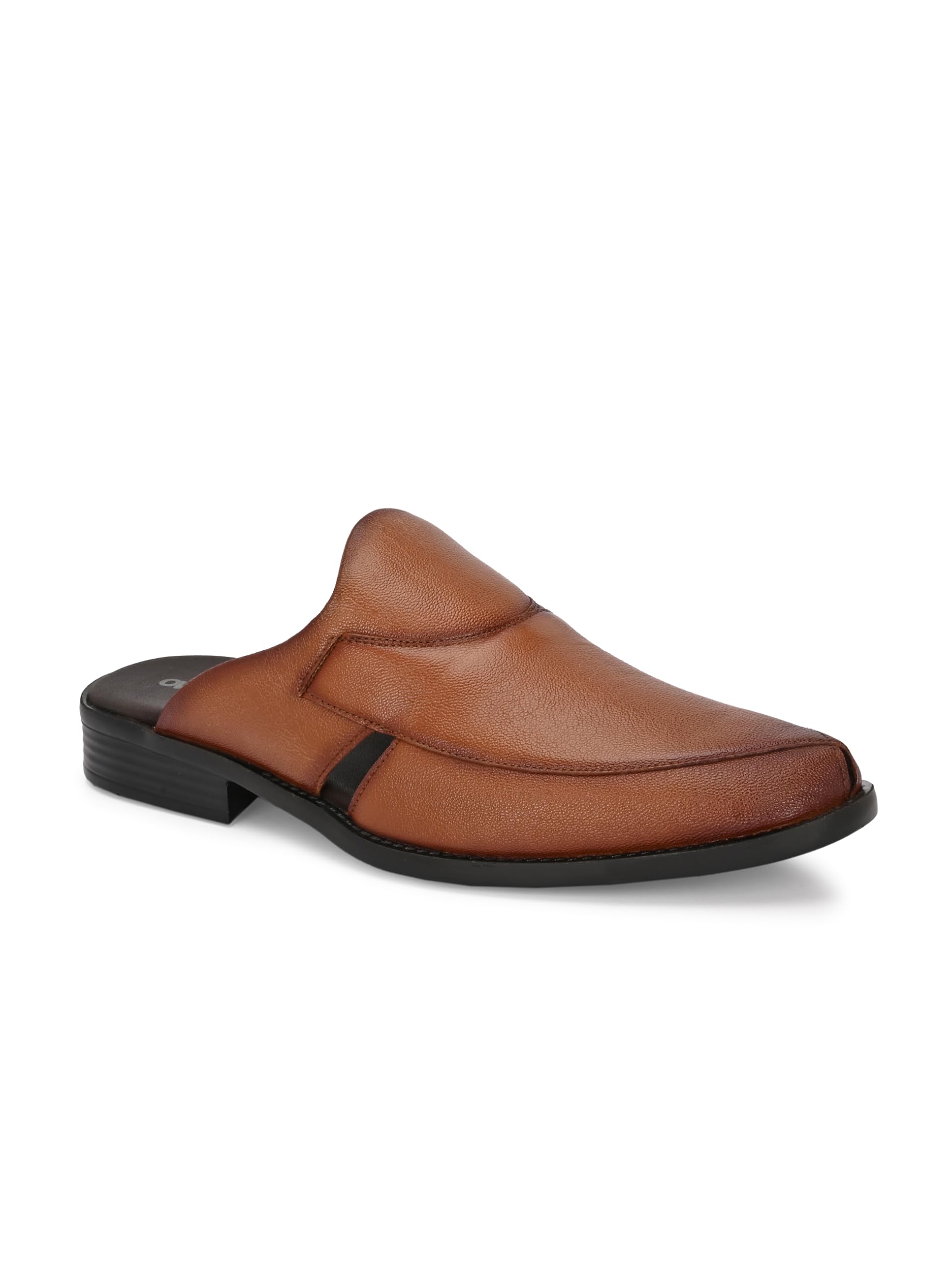 Urban Luxe Leather mule sandal for men-image-33
