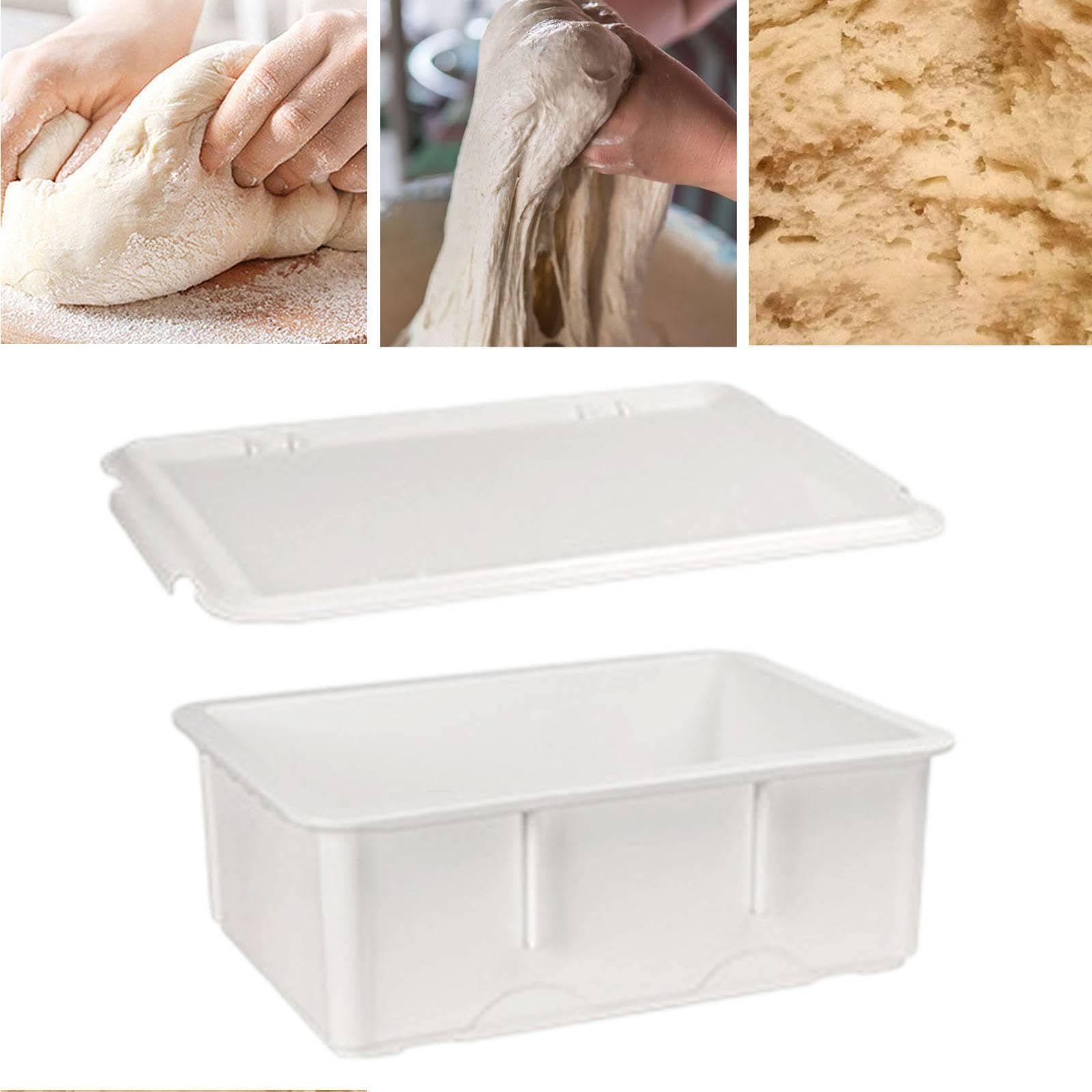 Caja de Fermentación para Pizza con Tapa, Caja de Fermentación, Recipiente de Almacenamiento Casero, Cuenca Profunda
