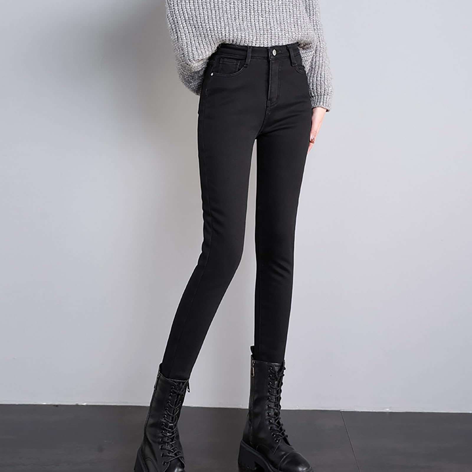 Pantalon de sport d'hiver épais pour femme - Pantalon chaud et décontracté - Grande taille