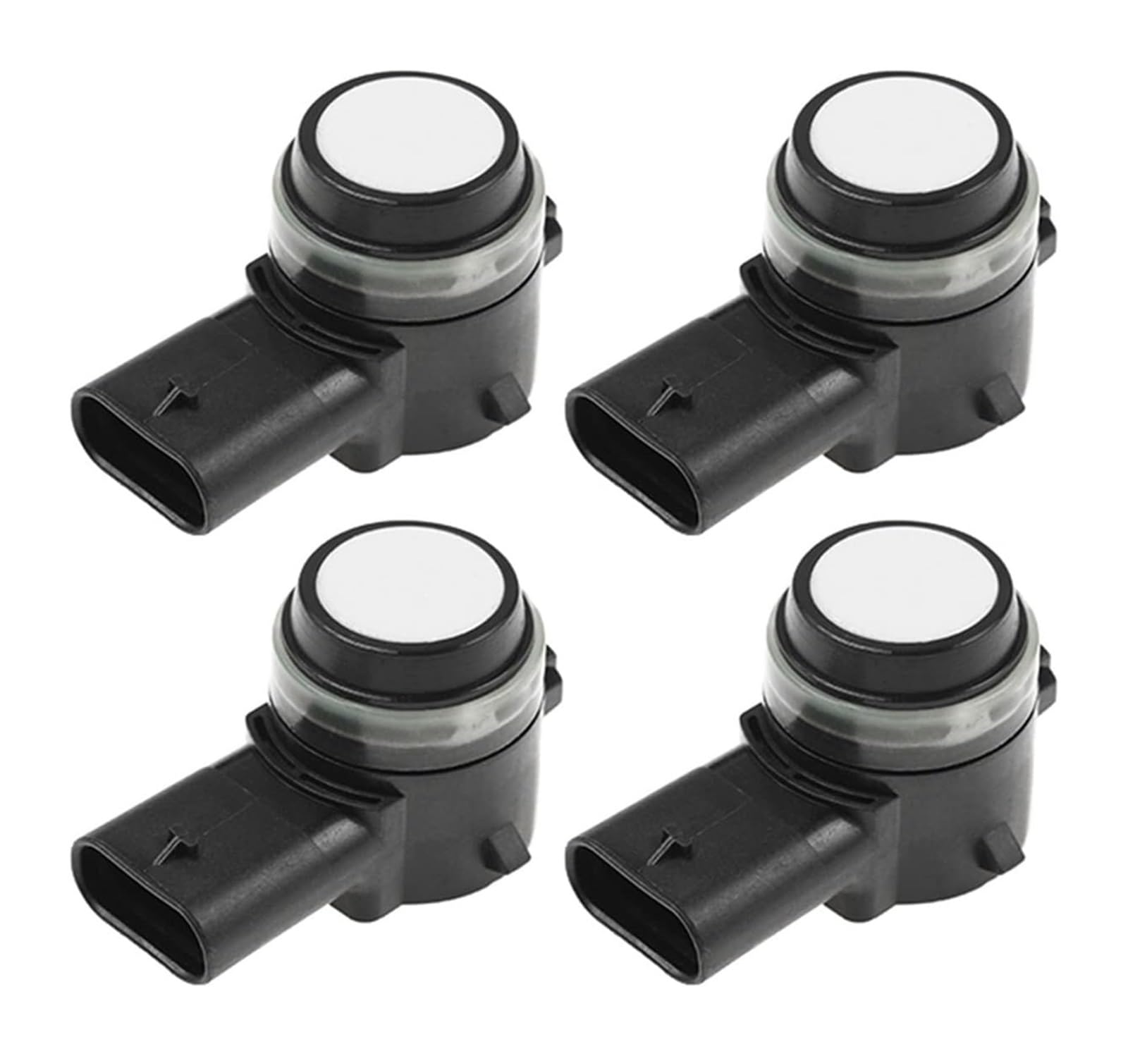 PDC Sensor Aparcamiento para Rapid para Compact para Spaceback Sensor Aparcamiento PDC 4 Unidades 3 Pines 34D919275A(Blanco)