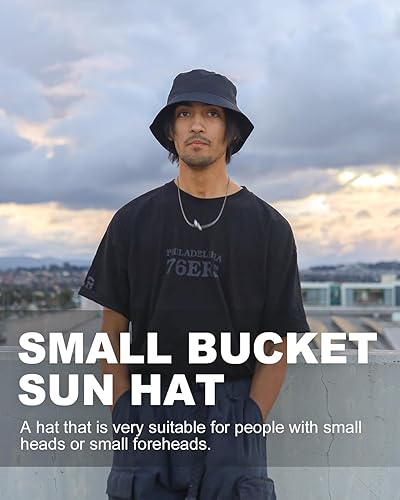 Miniatura 5 de Sombrero de pescador de secado rápido XXL de gran tamaño, repelente al agua, sombrero de viaje ligero de verano con correa de barbilla desmontable