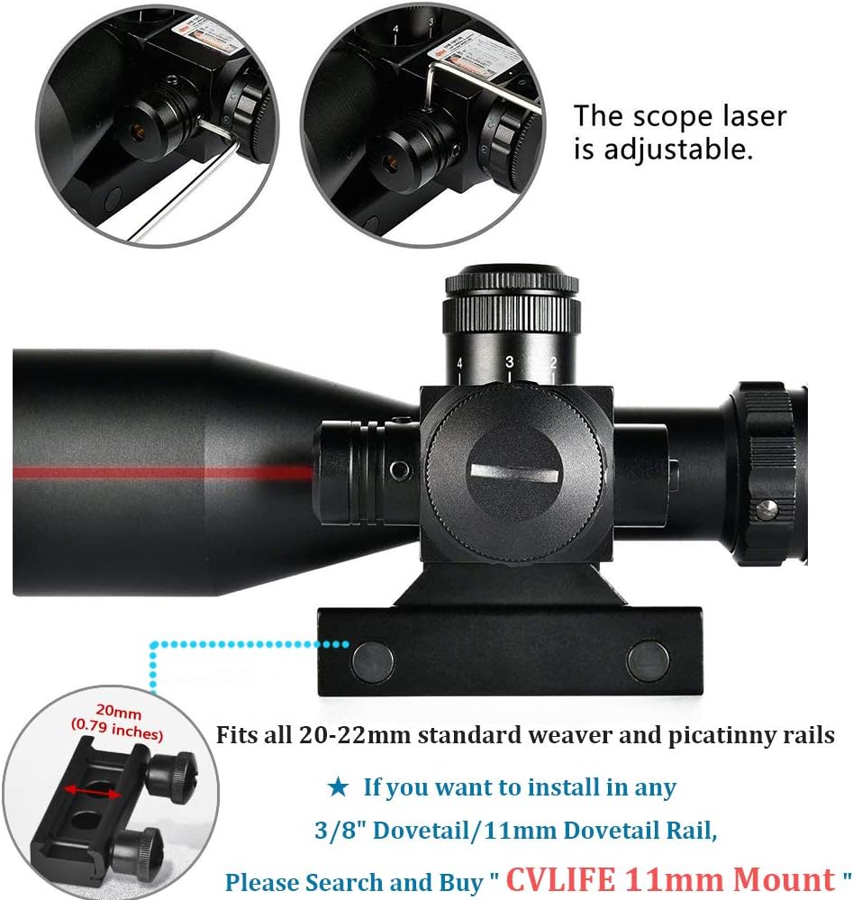 CVLIFE 2 5 10x40e Green Illuminated Scope Image