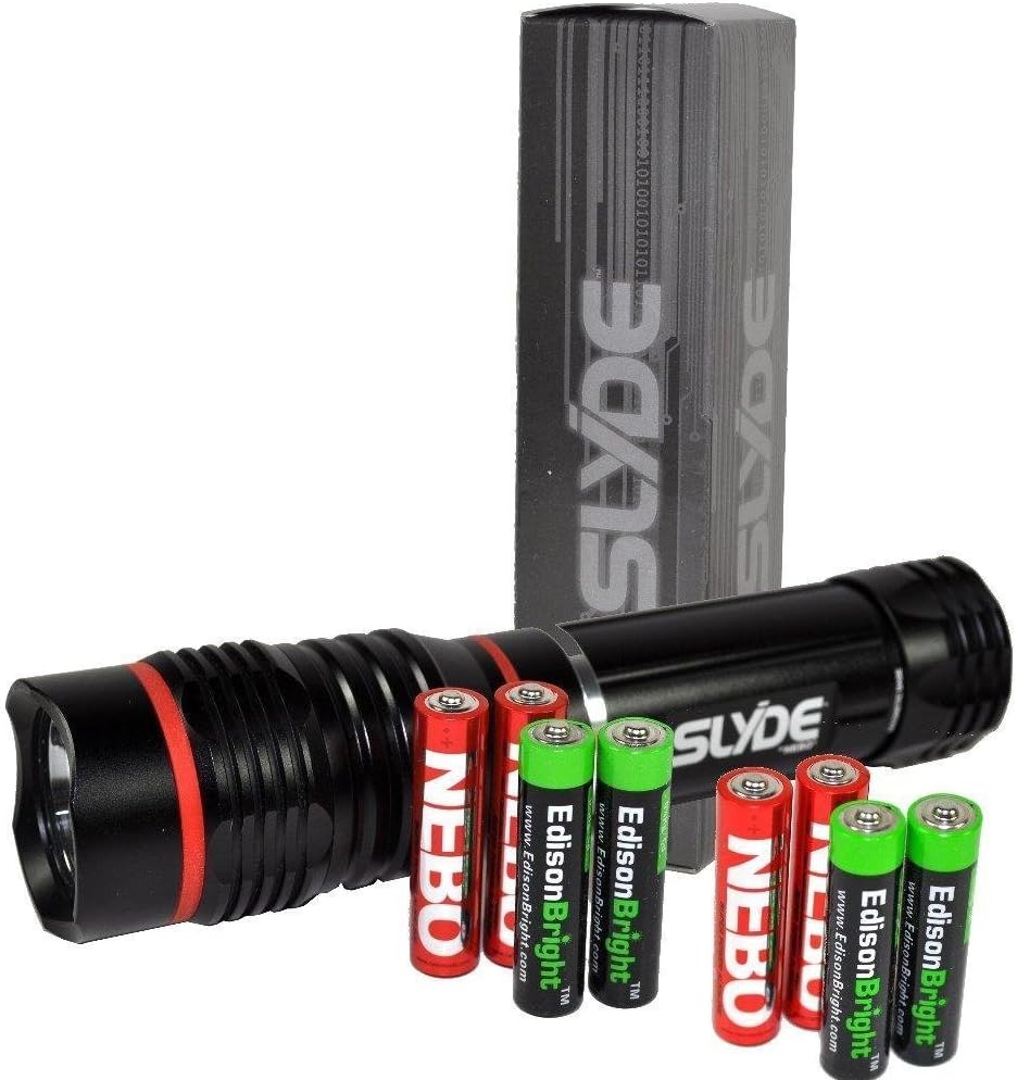 Review Discount EdisonBright 6 Pack Nebo Slyde + 300 Lumen LED Flashlight/Worklight 6156 and 24 X AAA Alkaline Batteries Bundle Promo 40% OFF EdisonBright 6 Pack Nebo Slyde + 300 Lumen LED Flashlight/Worklight 6156 and 24 X AAA Alkaline Batteries Bundle
