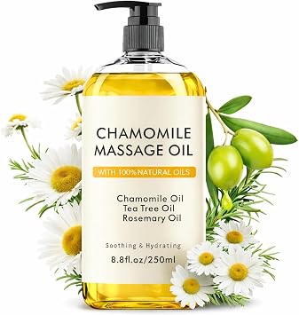 250ml Chamomile Massage Oil,Firming Body Oil for Women & Men