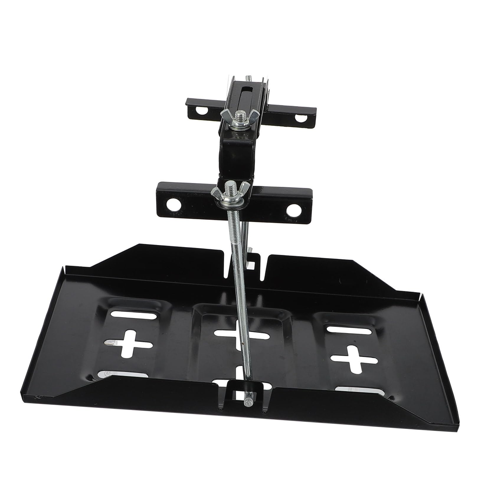 Support de Fixation de Batterie pour Voiture en Fer Noir, 1 Set