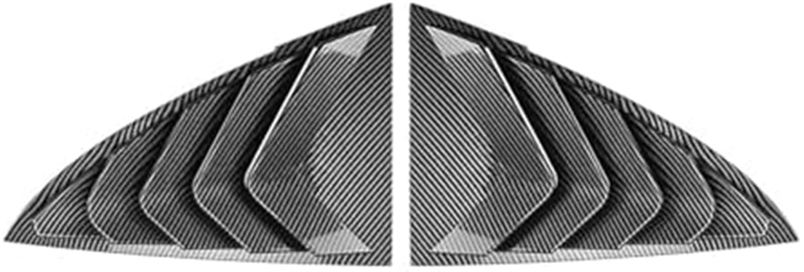 Protector de Cristal Trasero Rejilla de Ventana Trasera, Rejillas Laterales Coche, ventilación, Cubierta persianas, embellecedor, para Modelo 3 2017-2023 Y 2020