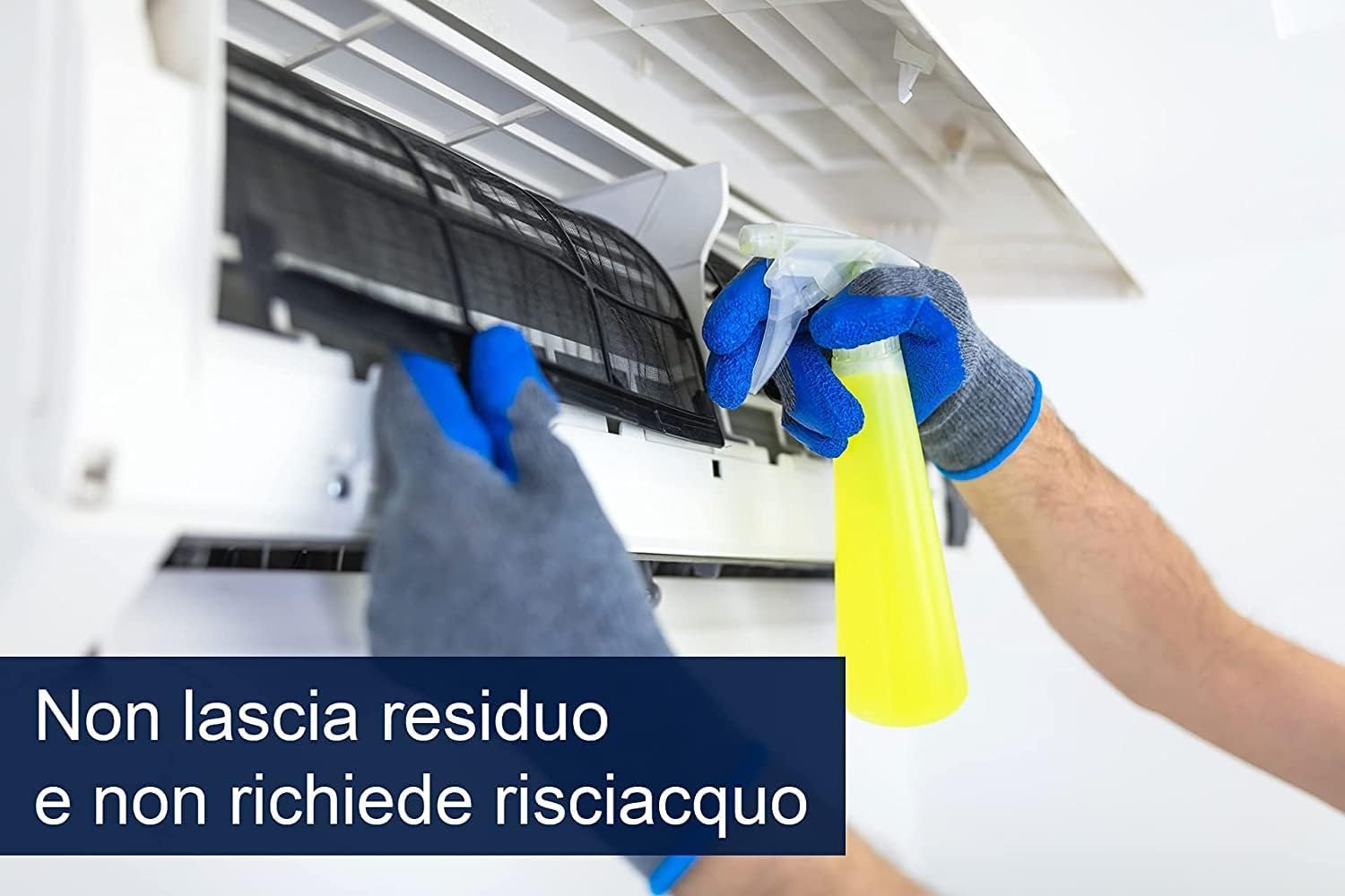 PIP Detergente Concentrato Bio FoodSan Filtri, Concentrato Tanica 8 Litri Pari a 240 Litri Pronto Uso, Pulizia Filtro Climatizzatore, Condizionatori Professionale HACCP