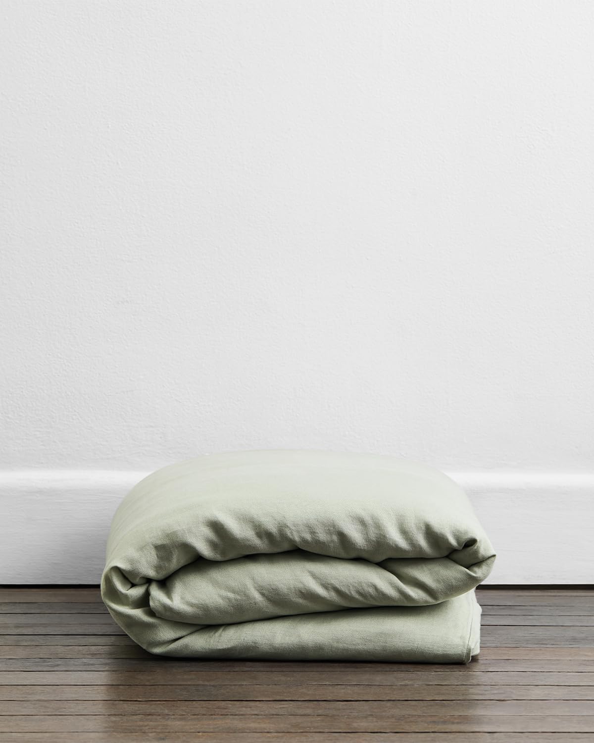 Bed Threads - Linen Duvet Cover - 100% French Flax Linen - 170 GSM - Luxury Duvet Cover - Eco-Friendly - Breathable, Durable & Soft - with Button Closures - Machine Washable - Full/Queen - Sage