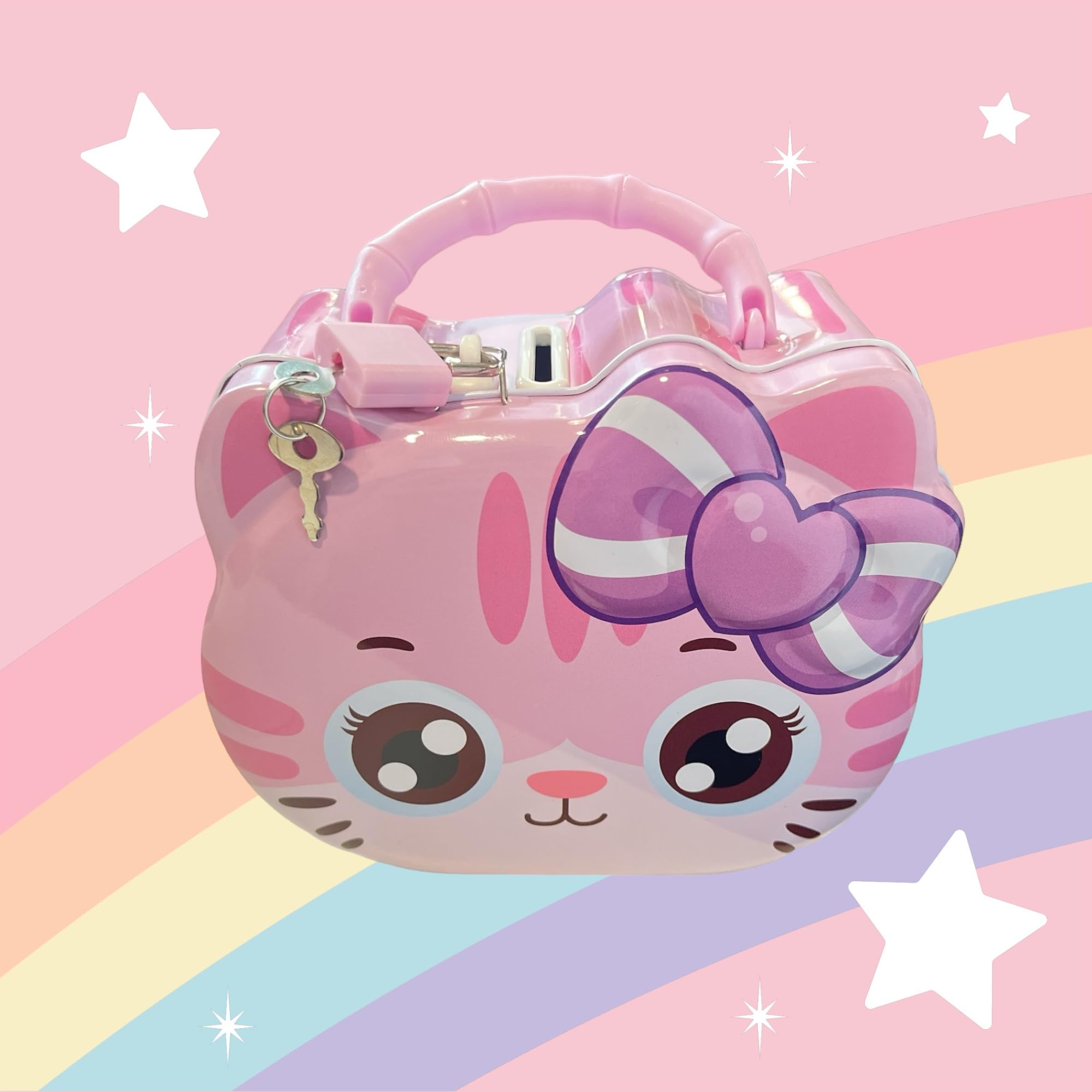 BRIGHTFUFU Salvadanaio Unicorno in Plastica Rosa per Ragazzo Ragazza Design Cartoon Adorabile, Funzionale per Conservare Monete e Decorare la Camera da Letto