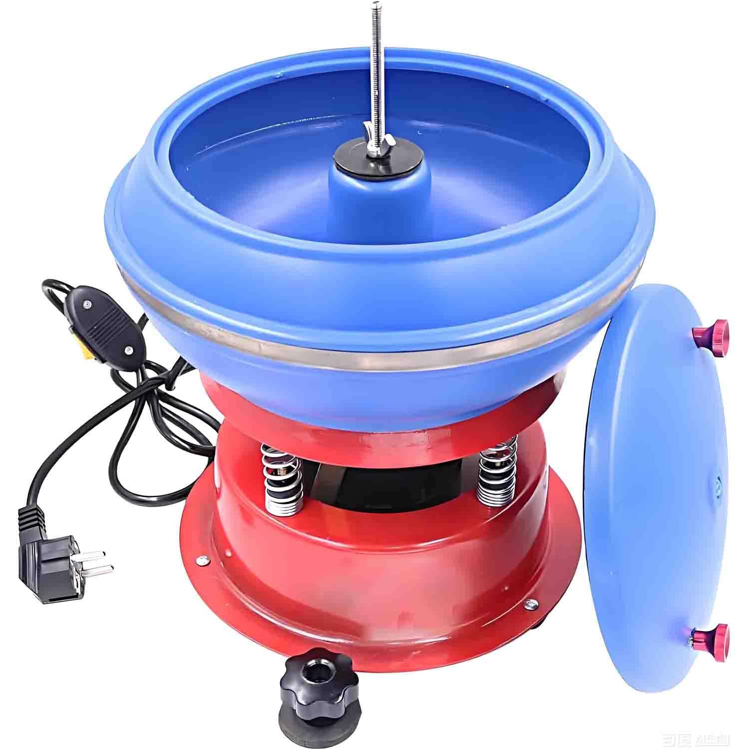 UORDBY Electric Vibrating Bowl, Jewelry Tools Vibrating Polisher, Vibration Grinding Tumbler Polisher for Polishing Small Metal Parts Jewelry Jade Jewelry Agate