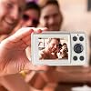 Digital Camera for Kids, 16MP 720P FHD 2.4 LCD Screen 4x Digital Zoom Camcorder 30fps Video Camera for Children Beginners Elderly Gold