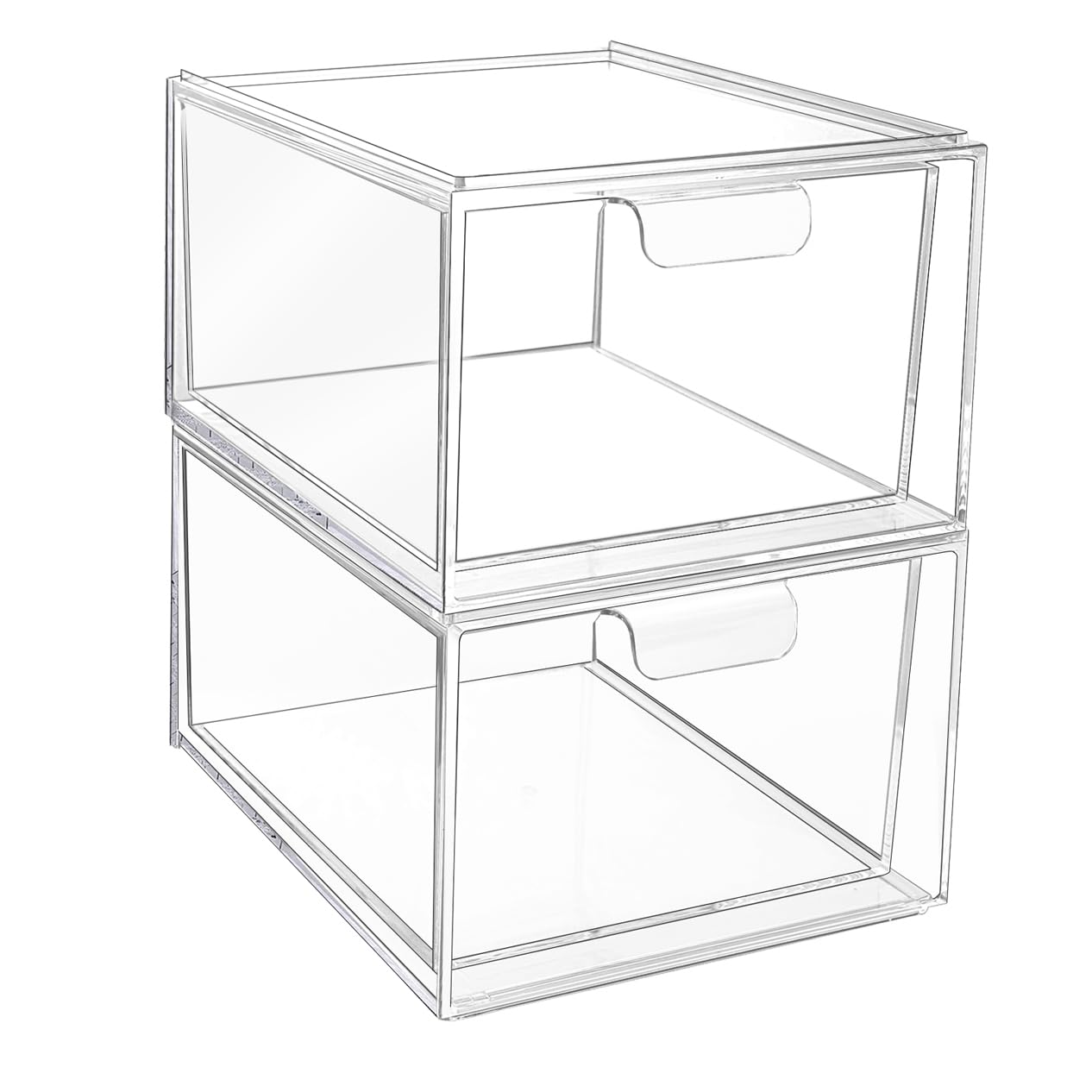 2 Tiroir rangement anti-bruit pour ranger le maquillage et les fournitures de bureau