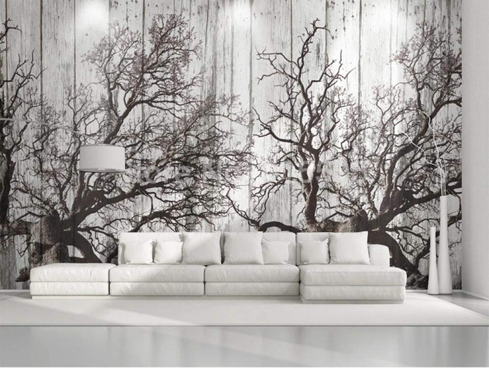 Papier peint 3D pour transformer un mur vide en forêt rétro 400x280