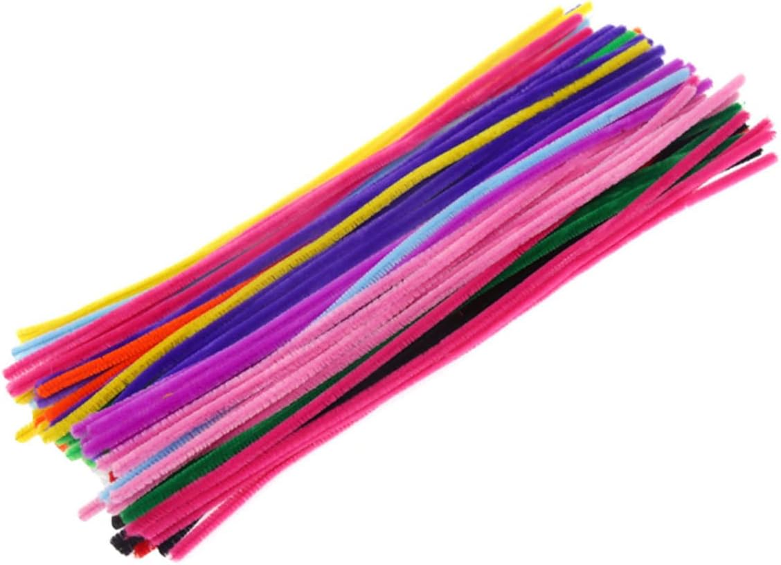 Anneome Cleanser 100pcs Chenille Stems Art Plush Stick for Plush Stick for Plush Sticks DIY Chenille Stems DIY Plush Sticks Detergent Puzzle Craft Pipe Cleaners