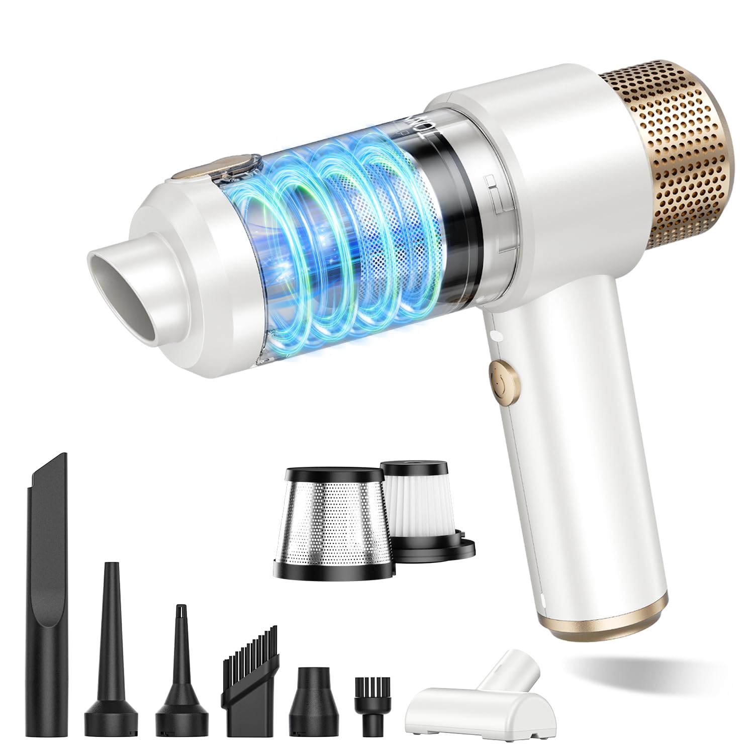 JONYJ Handheld Car Vacuum Cleaner 16000PA Hand Held Vacuum Portable Cordless 2 in 1 Air Duster and Vacuum