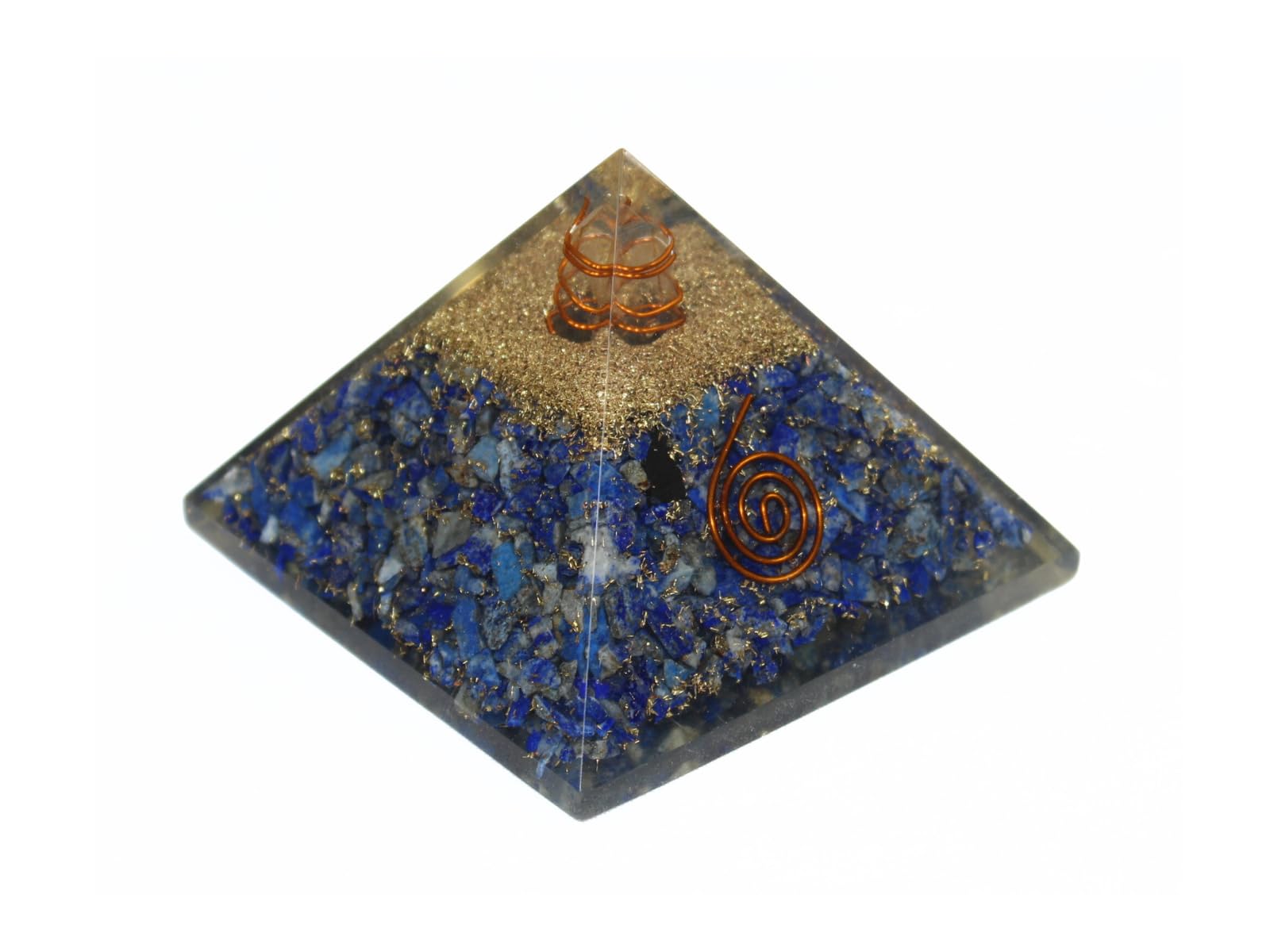 Générateur énergie positive lapis lazuli pyramide orgone cuivre de guérison - 7