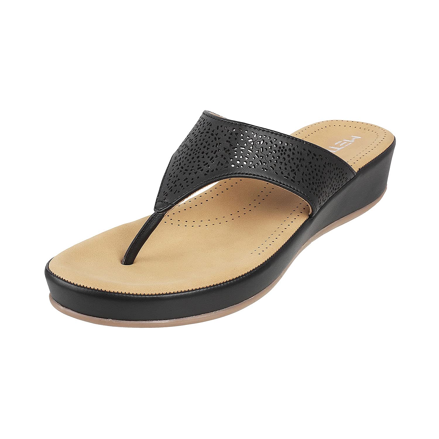 Metro Womens Black Faux Leather Fashion Sandals UK/4 EU/37 (44-1419) (B09B2QMHD1) Amazon Price History, Amazon Price Tracker