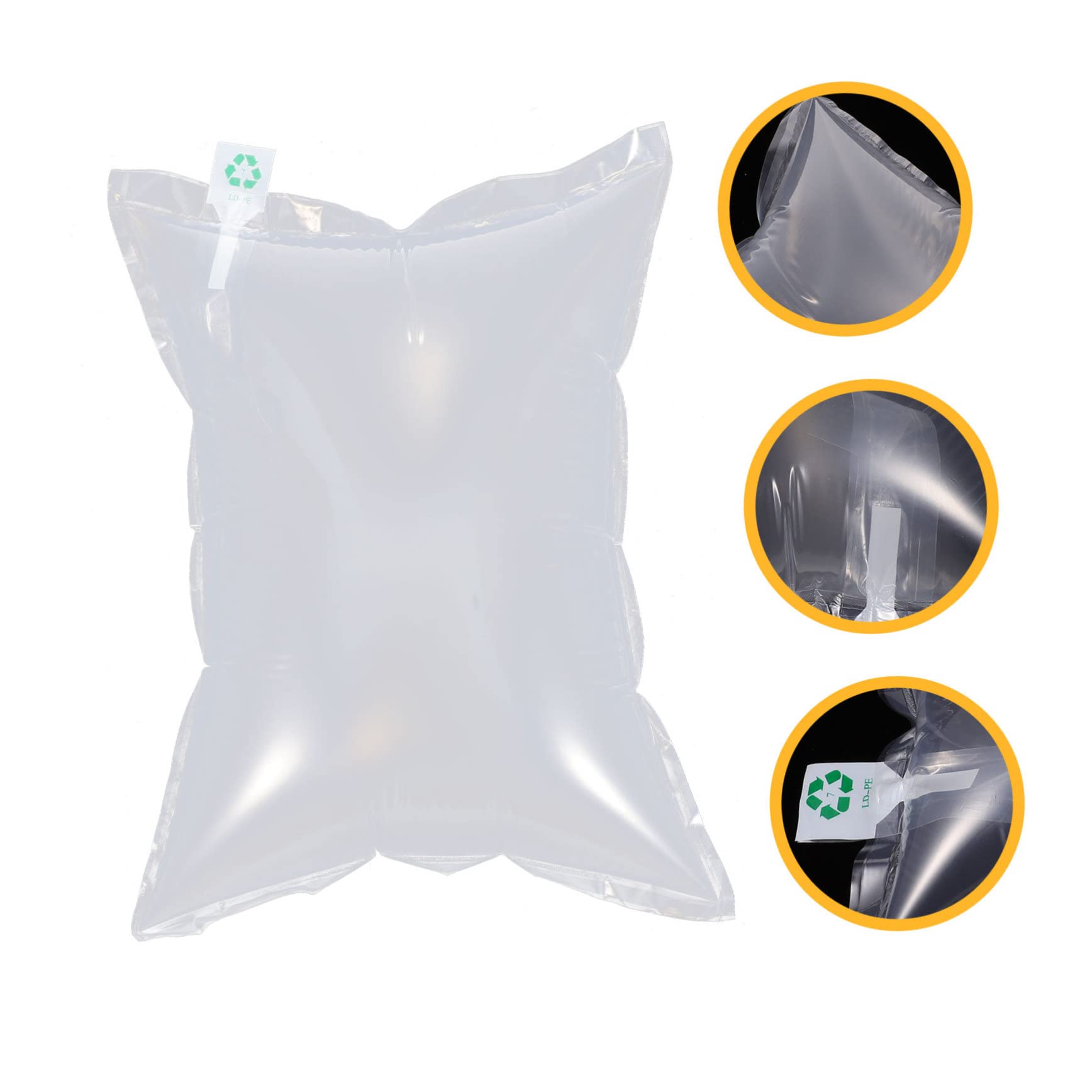 Aufblasbare Luftpolsterbeutel 30 Stück aus Co Extrusionsfilm | Weinflaschen und Obst, Spart Lagerraum, Stabile Luftfüllung, Schutzverpackung Beim Versand, Verpackungsmaterial