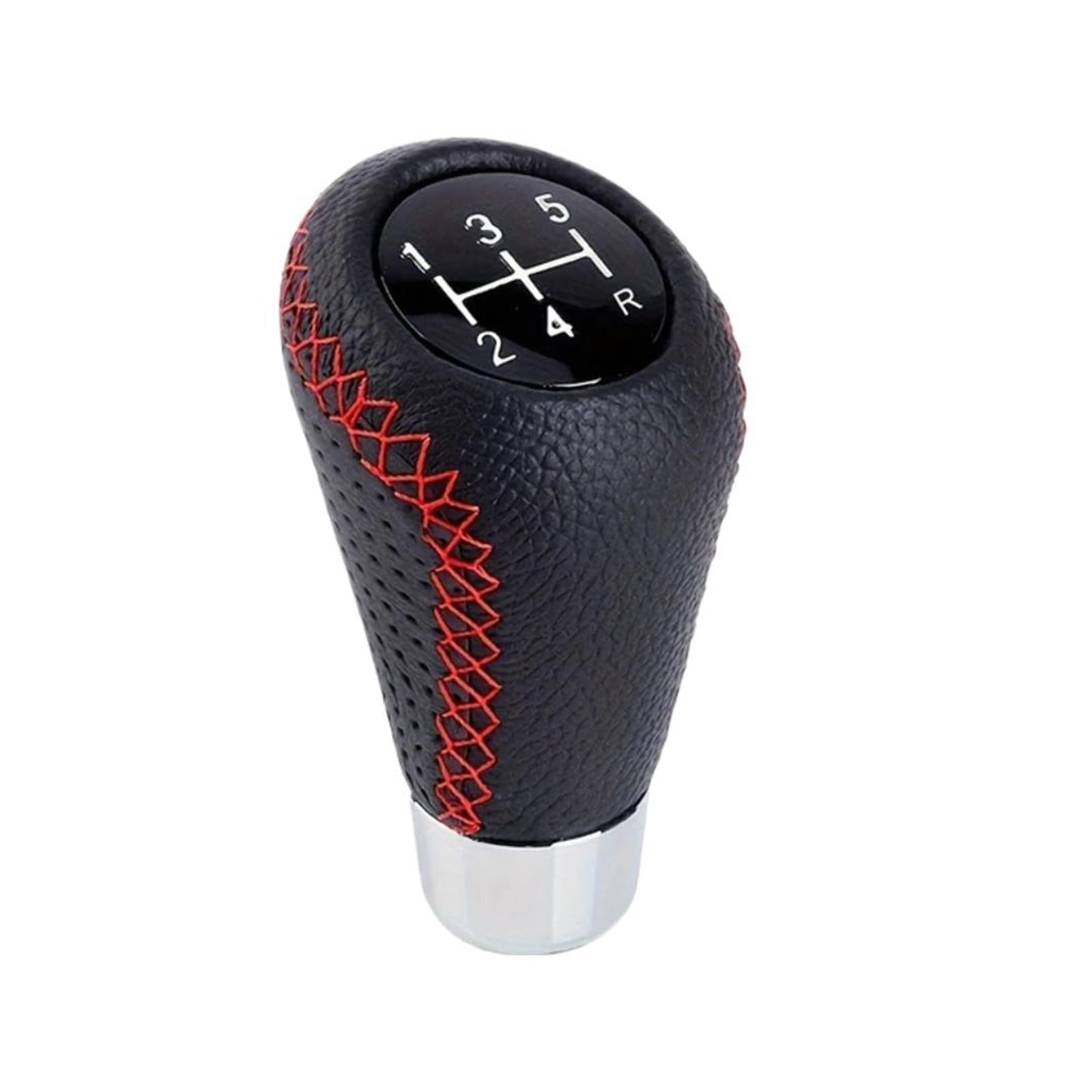 Lvgvzttgkm Red 5-Speed Upgrade Gear Stick Knob For 5 Speed Manual Leather Stitch Gear Shift Knob